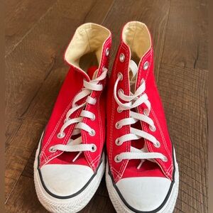 Women’s Red Converse High Tops